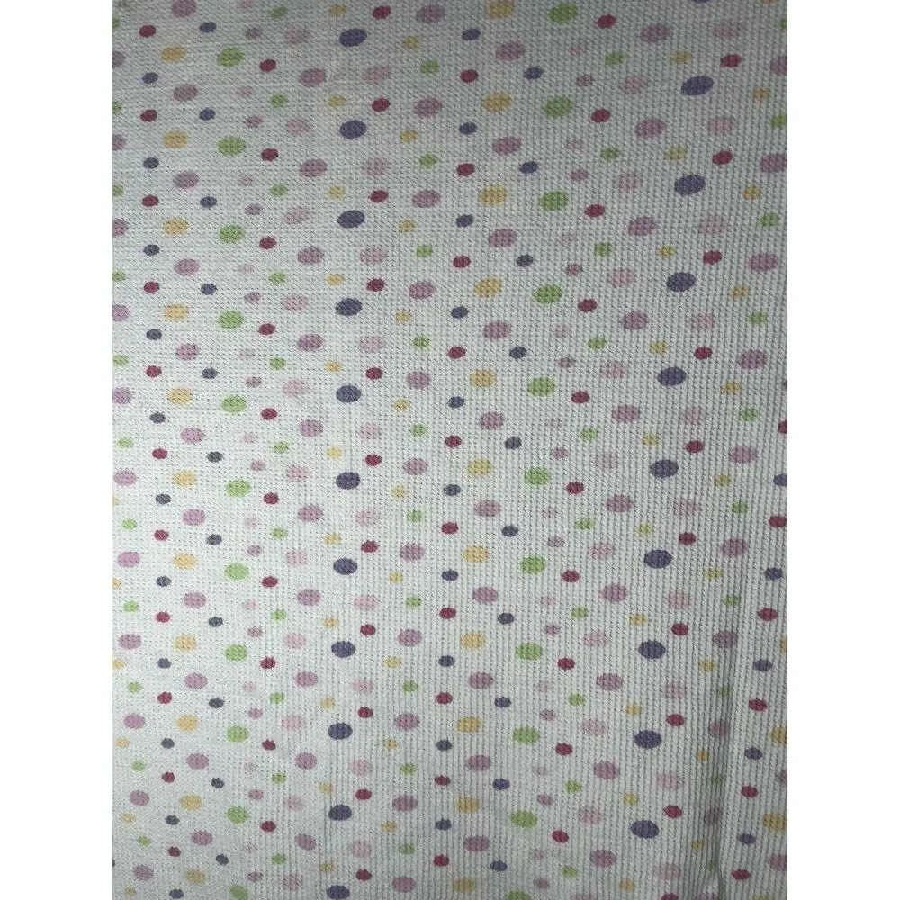 Koala Baby Waffle Weave Polka Dot Blanket White Pink Purple Green Yellow